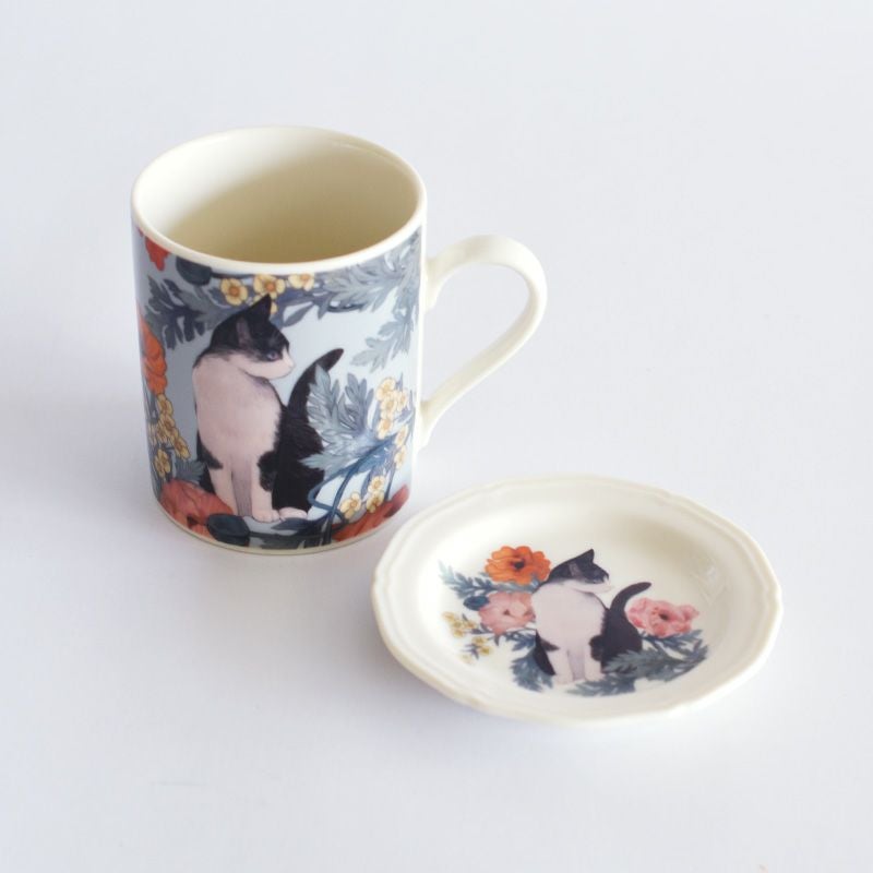 Cat Poppia アンティークプレート ハチワレ｜和食器通販｜織部 Online
