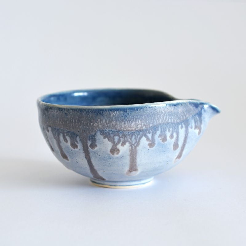 釉流し片口抹茶セット 藍｜和食器通販｜織部 Online Store【公式】
