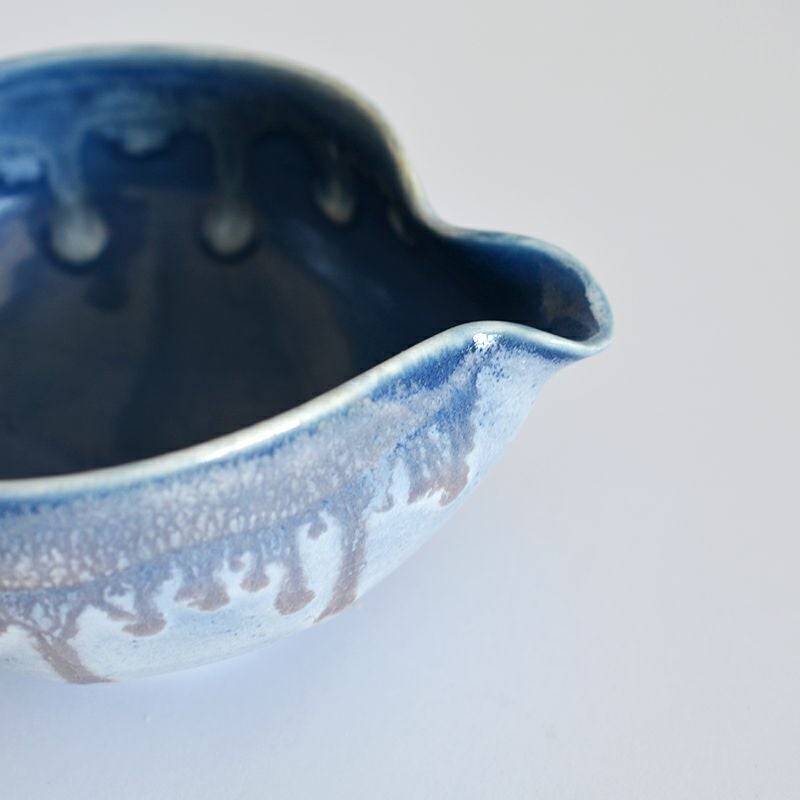 釉流し片口抹茶セット 藍｜和食器通販｜織部 Online Store【公式】