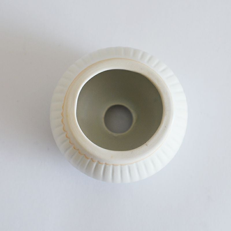 裏側は茶筅が立てられるように大きな穴があいています