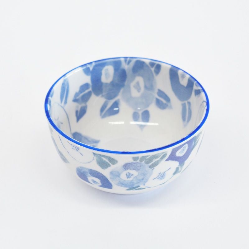 魯山人の代表的な絵柄「紅白椿鉢」から着想した絵柄です