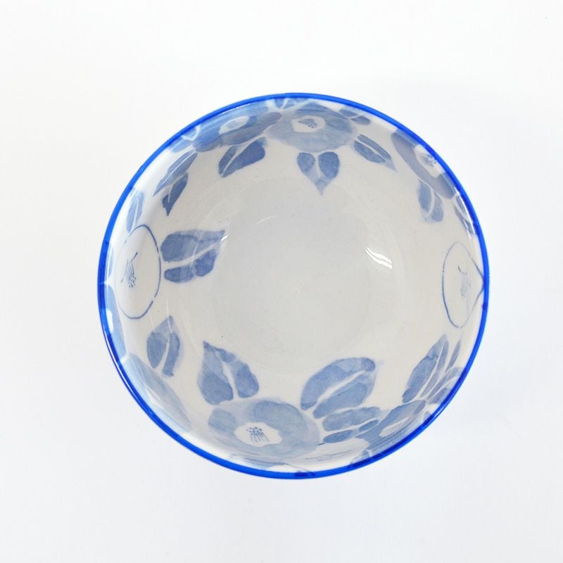 魯山人の代表的な絵柄「紅白椿鉢」から着想した絵柄です