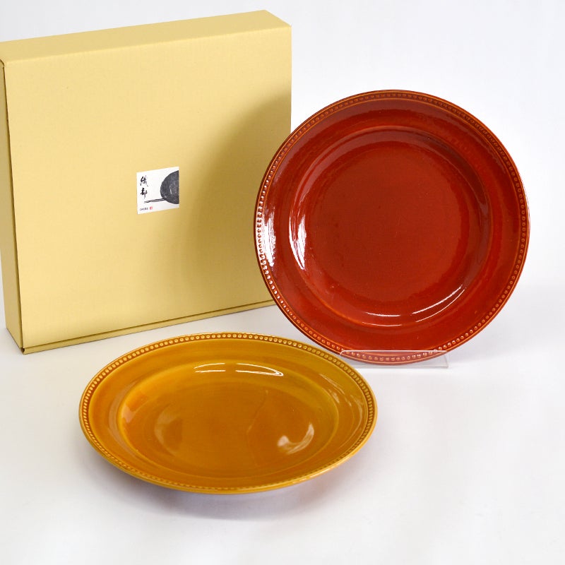 ニューライフプレートＬ２枚セット ラインドット