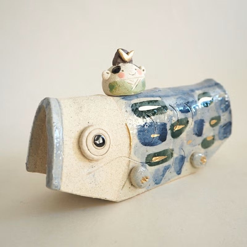 おめめがくりくりした鯉のぼりです