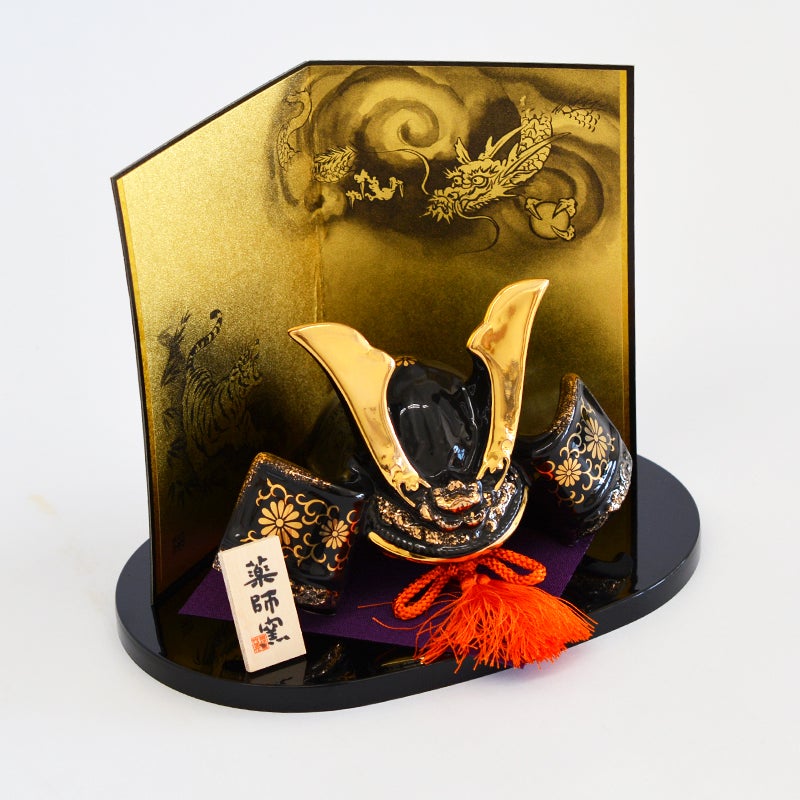 金彩出世兜 菊唐草龍虎屏風付｜和食器通販｜織部 Online Store【公式】
