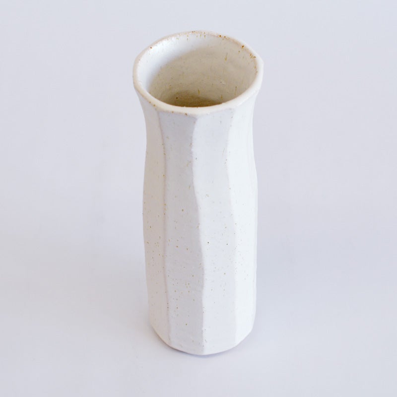 御影白 面取花入｜和食器通販｜織部 Online Store【公式】