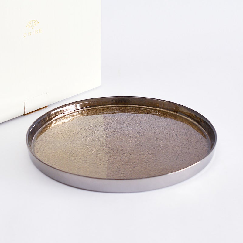 MIYABI エッジプレート シャンパンゴールド｜和食器通販｜織部 Online