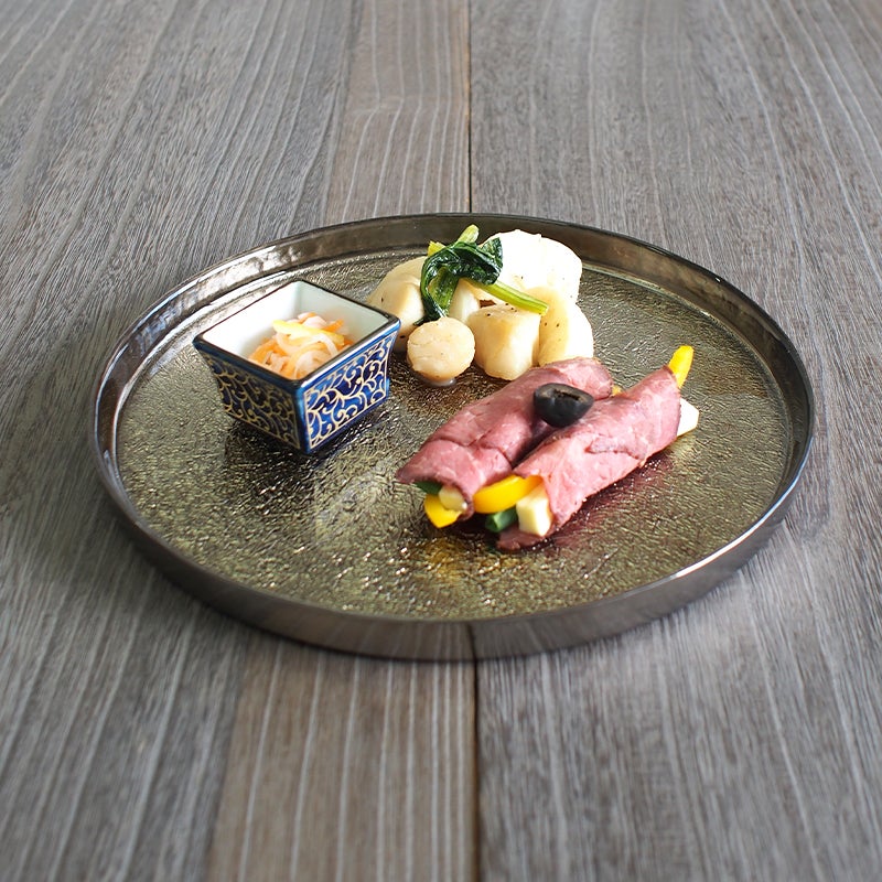 MIYABI エッジプレート シャンパンゴールド