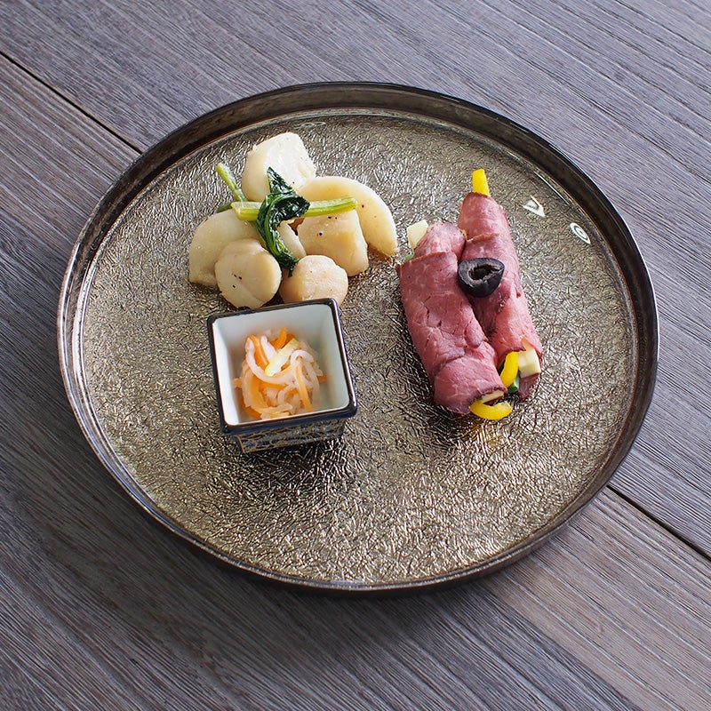 MIYABI エッジプレート シャンパンゴールド