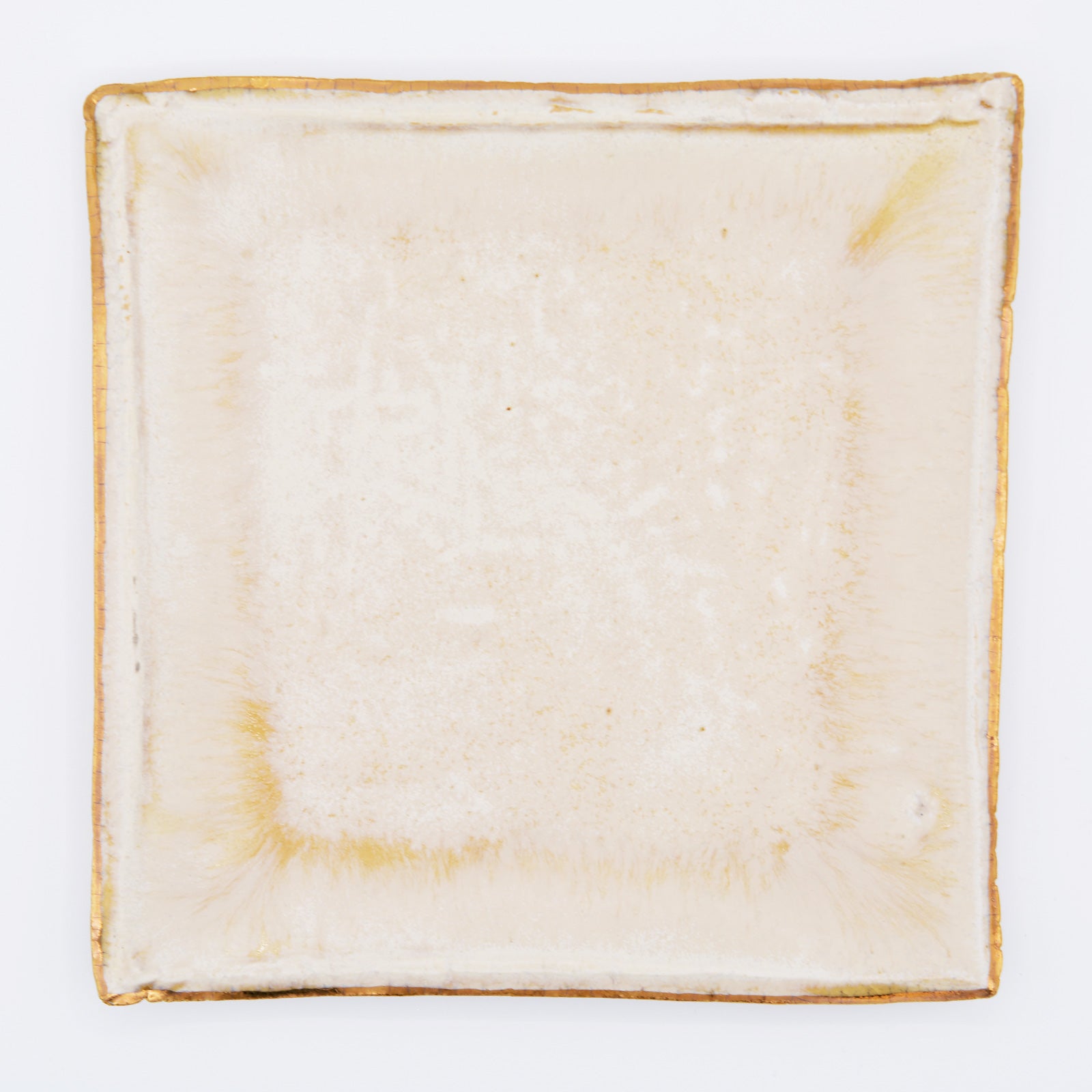 白釉金彩角皿｜和食器通販｜織部 Online Store【公式】