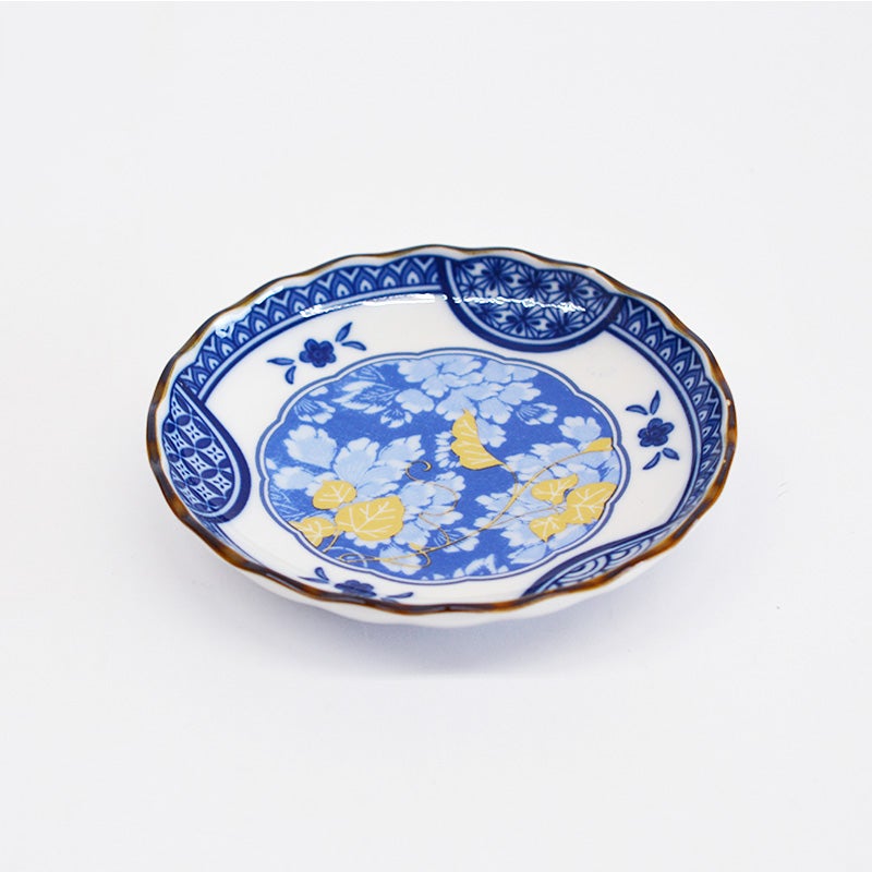 古染金彩3.5寸皿 祥瑞｜和食器通販｜織部 Online Store【公式】