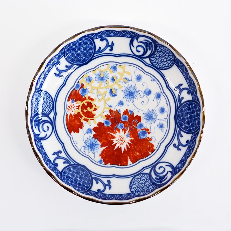 古染金彩5寸皿 華唐草｜和食器通販｜織部 Online Store【公式】