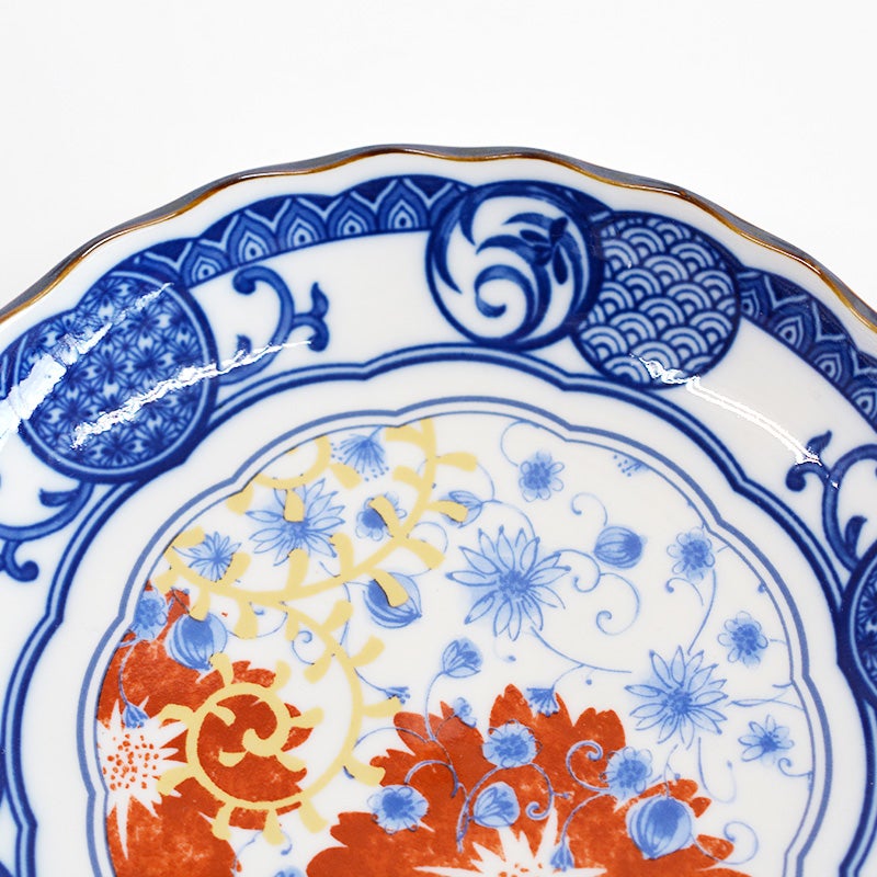 古染金彩5寸皿 華唐草｜和食器通販｜織部 Online Store【公式】
