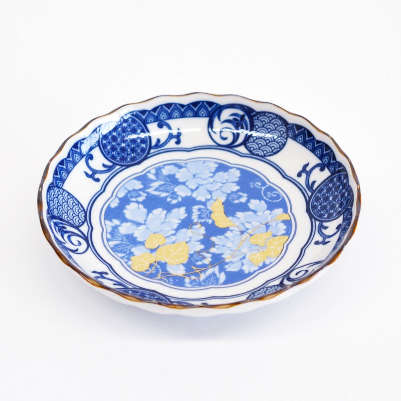 古染金彩5寸皿 祥瑞｜和食器通販｜織部 Online Store【公式】