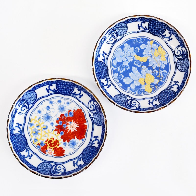 古染金彩5寸皿 祥瑞｜和食器通販｜織部 Online Store【公式】