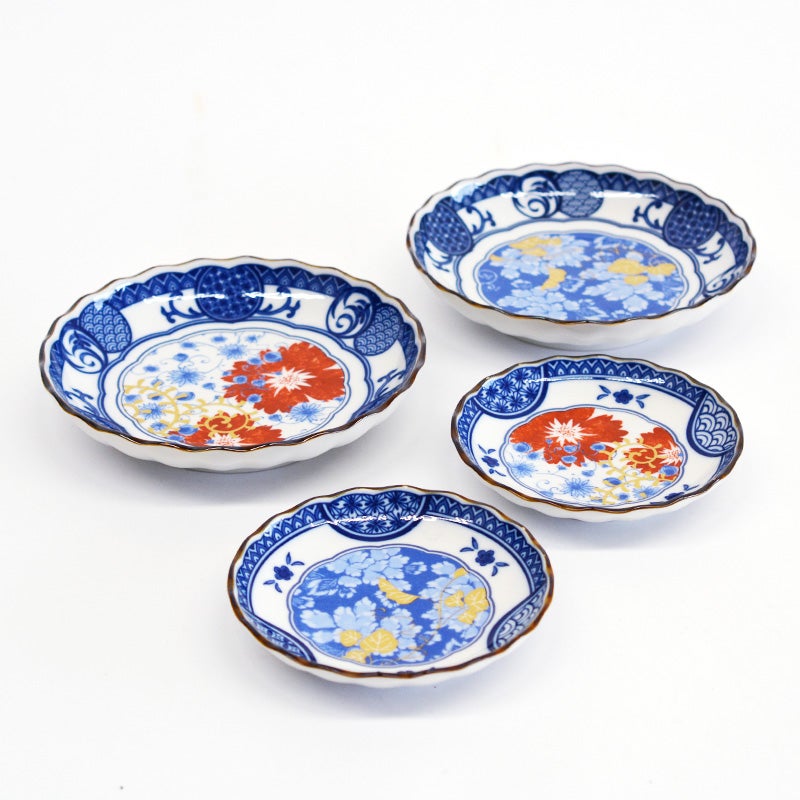 古染金彩5寸皿 祥瑞｜和食器通販｜織部 Online Store【公式】