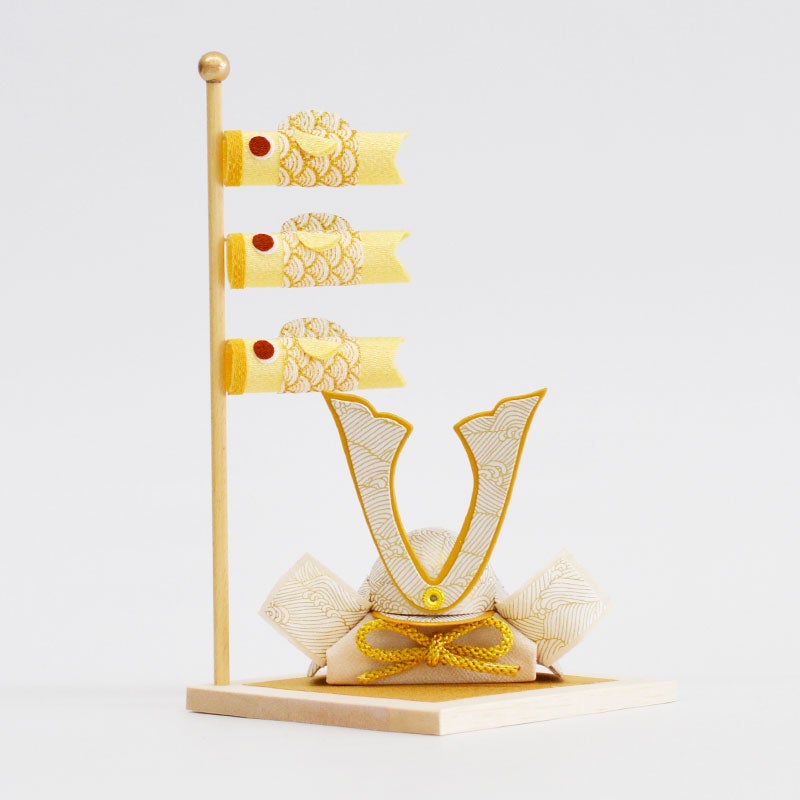 和紙かぶとこいのぼり飾りshira