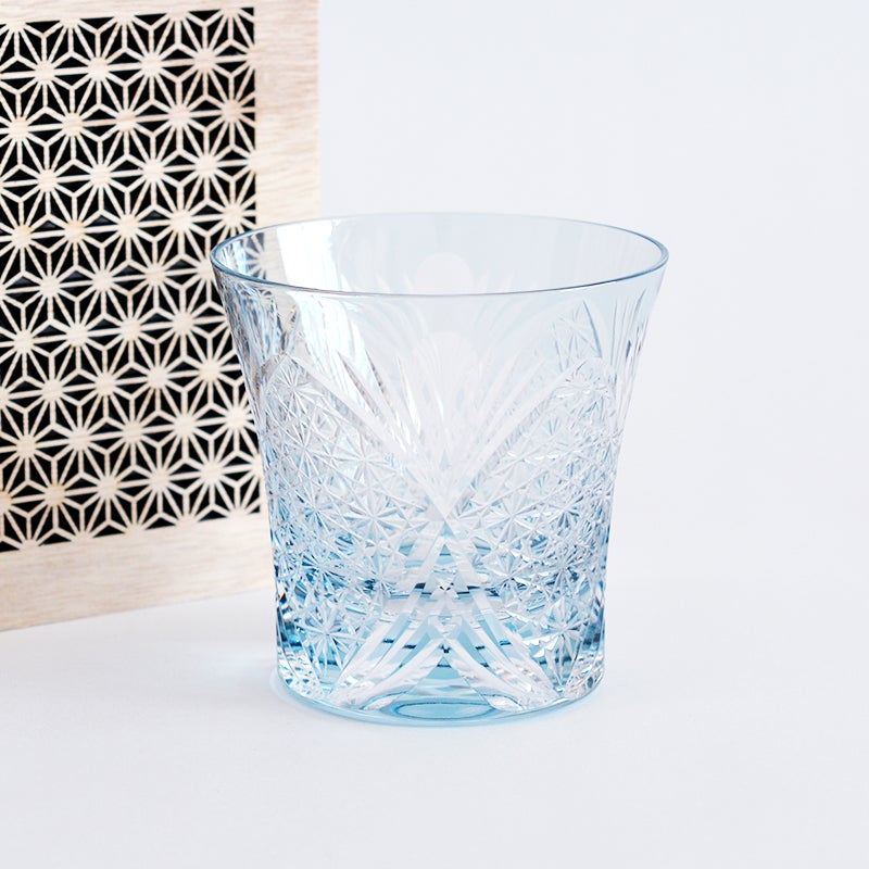 切子オールドグラス クリスタル雅 ブルー