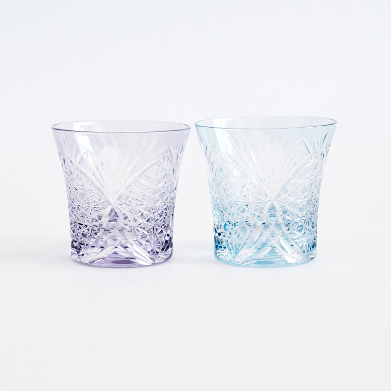 切子オールドグラス クリスタル雅 パープル