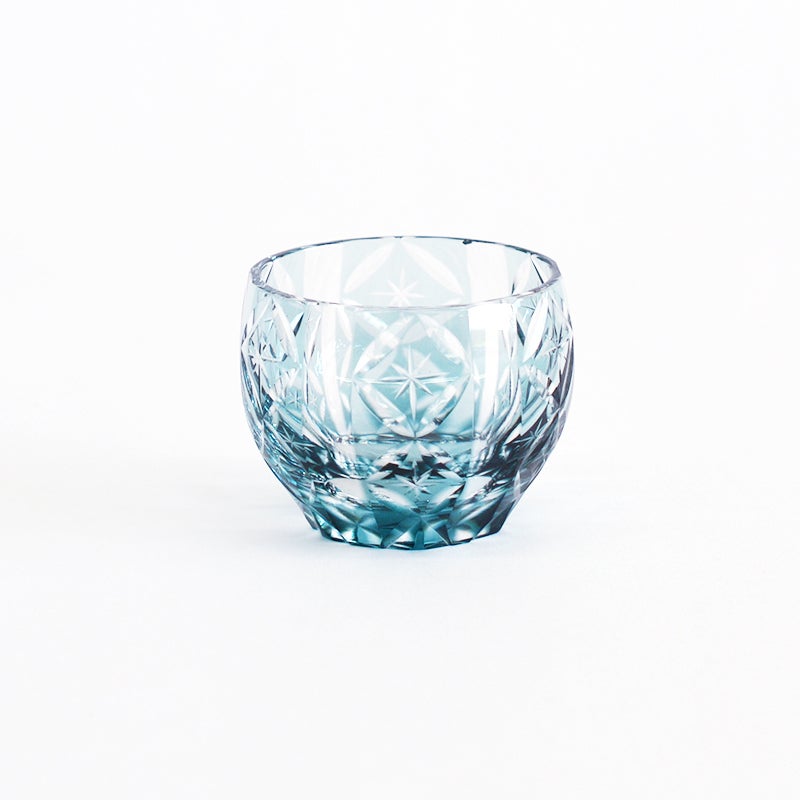 切子 ぐい呑 クリスタル澪 ブルー｜和食器通販｜織部 Online Store【公式】
