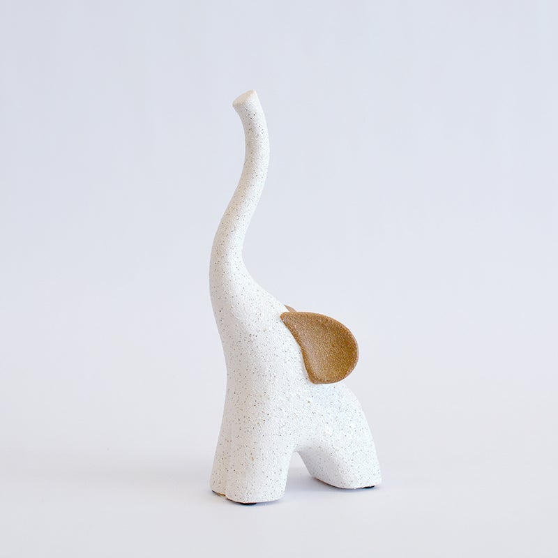 エレファントオーナメント ホワイト