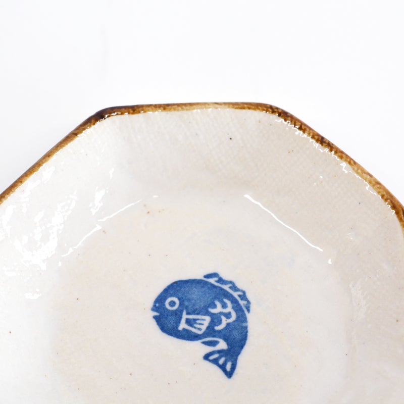 フォーチュン八角小皿 鯛｜和食器通販｜織部 Online Store【公式】