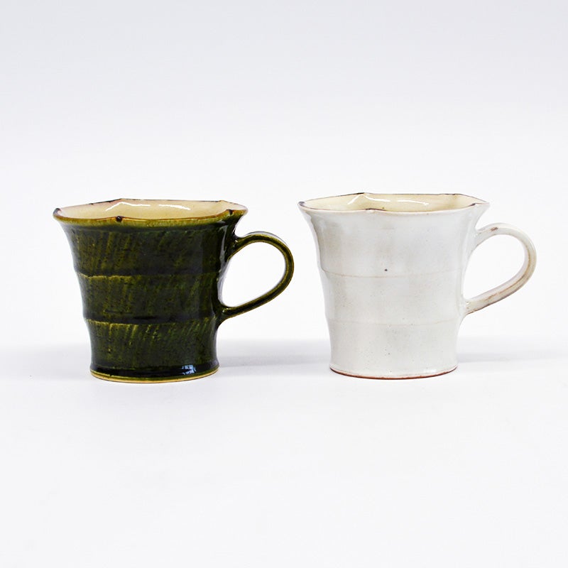 花マグカップ 織部もございます