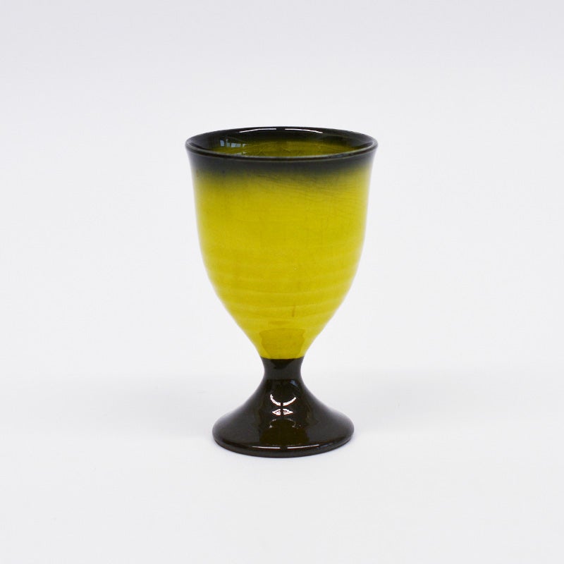 貫入ワインカップ イエロー