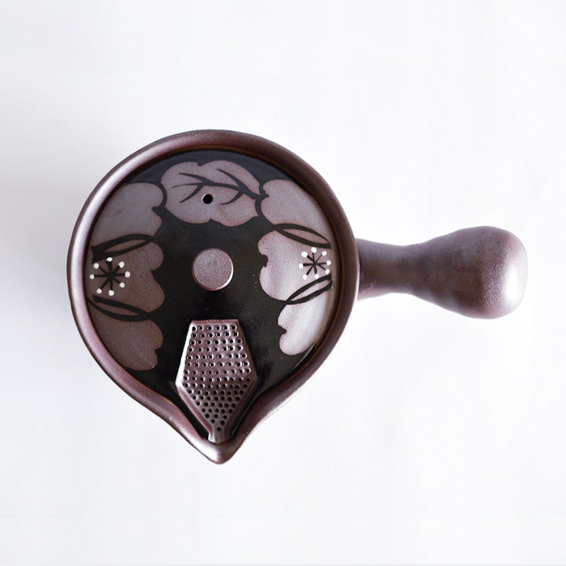 山茶花 お茶すり急須｜和食器通販｜織部 Online Store【公式】