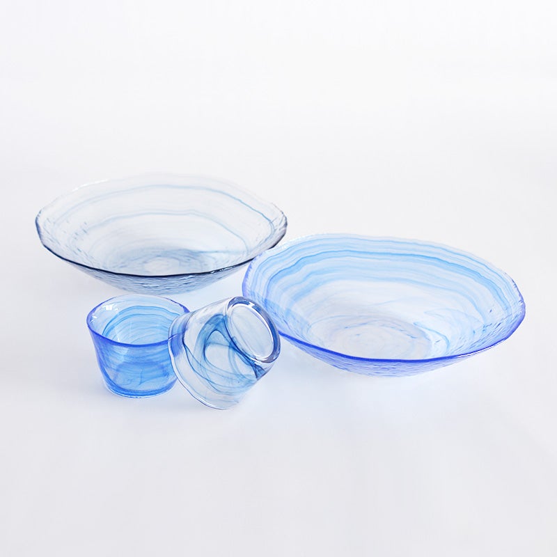 清流麺鉢 インクブルー｜和食器通販｜織部 Online Store【公式】