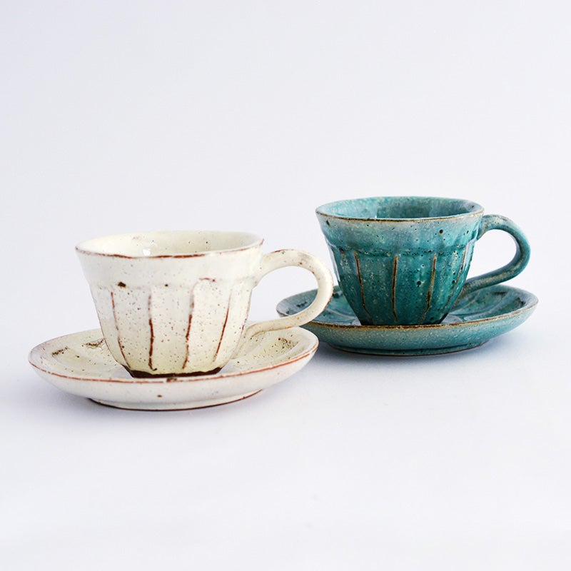 十草彫 トルコ 珈琲碗皿｜和食器通販｜織部 Online Store【公式】