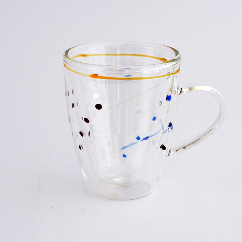  PICASSO 耐熱二層 マグカップ レッド