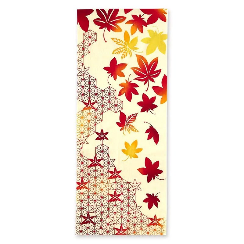 注染手拭い 舞紅葉