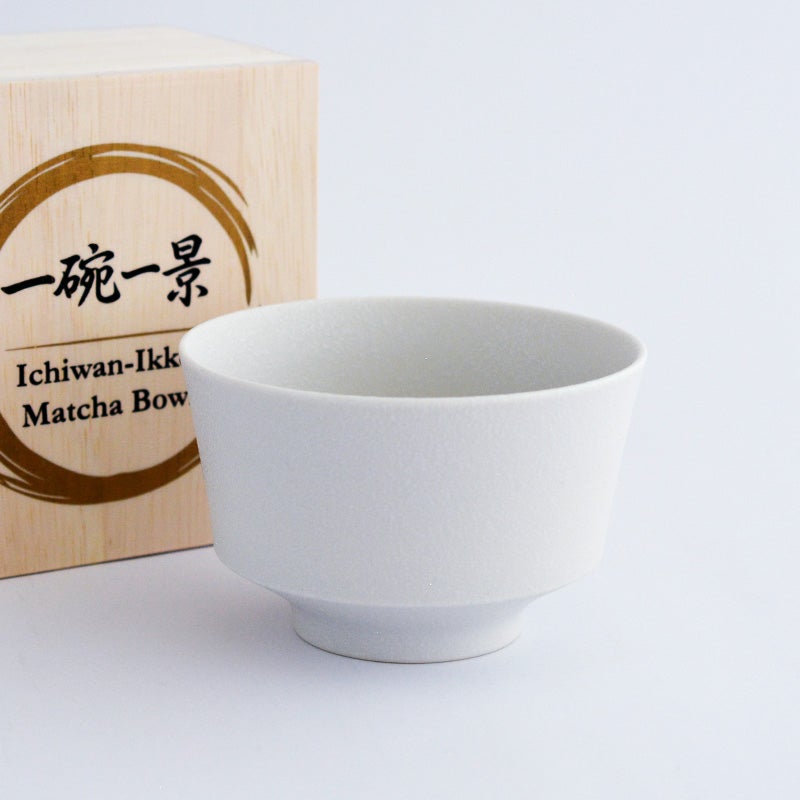 一碗一景抹茶碗 雪白