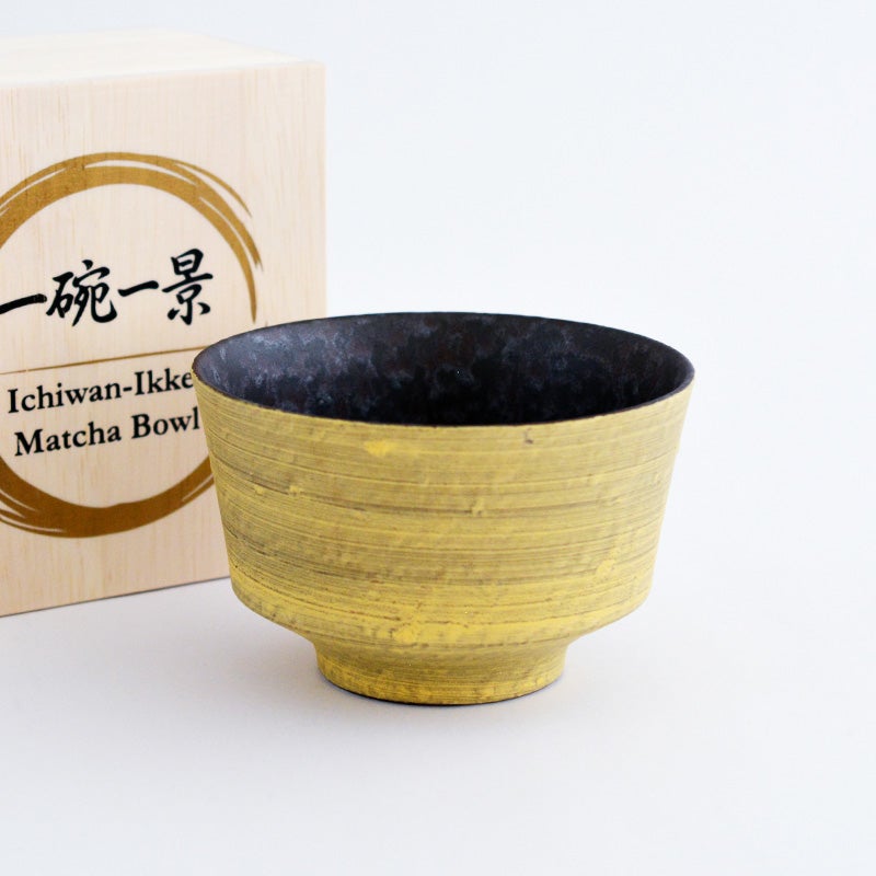 一碗一景抹茶碗 金景