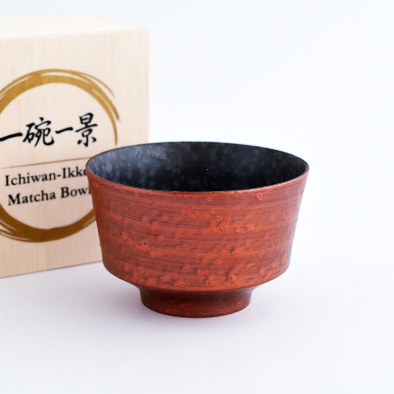 一碗一景抹茶碗 紅景