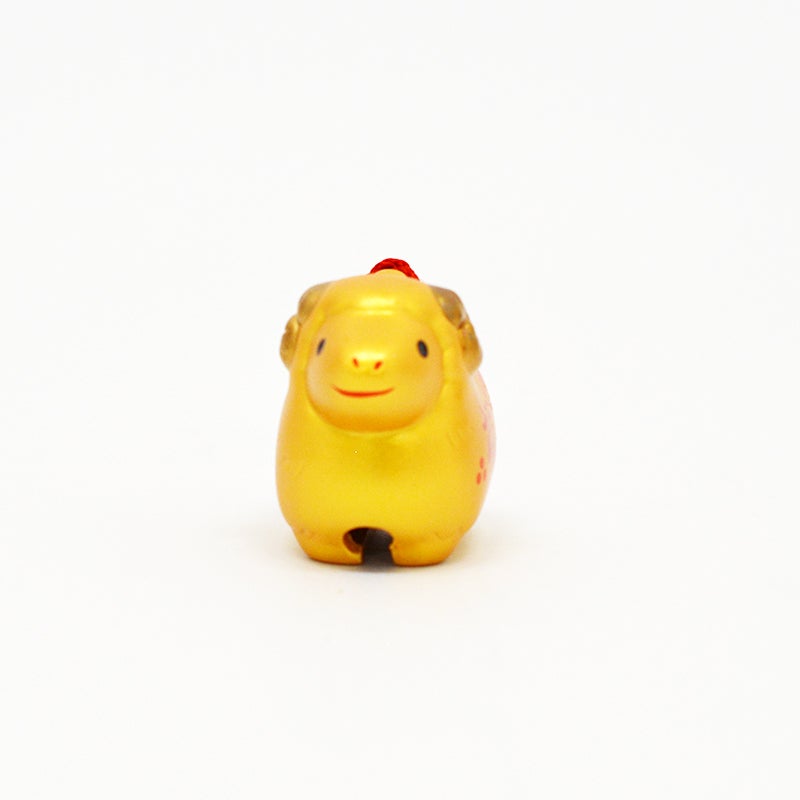お年賀や手土産にぴったりの金の未の土鈴です