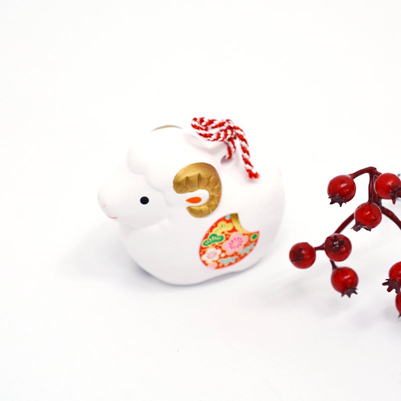 錦彩招福寿々未　土鈴中